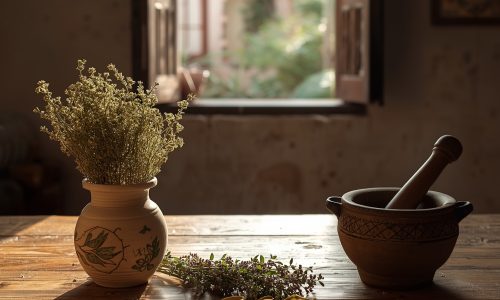 Le secret de maman du Souss pour soulager les douleurs de règles : miel, thym sauvage (timija) et verveine citronnée (louiza)